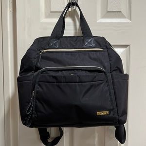 Skip Hop black backpack diaper bag